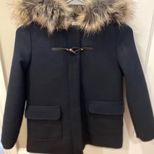 Zara Coat (faux fur hood)